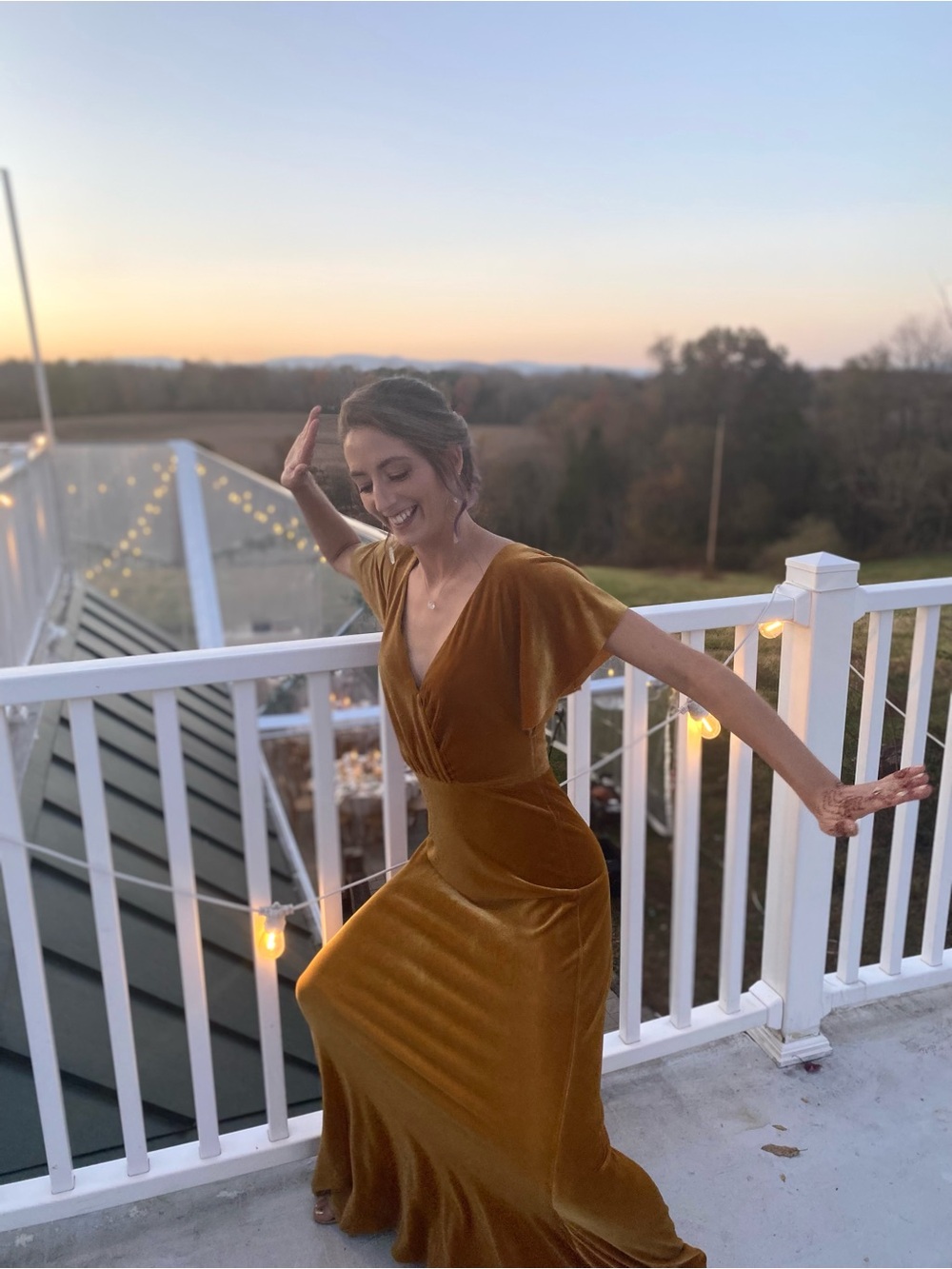 BHLDN *LIKE NEW* Jenny Yoo Ellis Velvet Dress - Picture 9 of 11